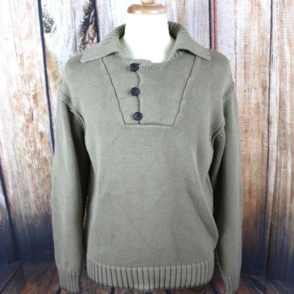 Orvis Men's Large Mechanic's Sweater Elbow Patches